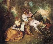 Jean-Antoine Watteau Scale of Love oil on canvas